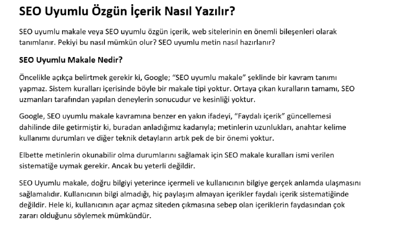 SEO Uyumlu Özgün İçerik Nasıl Yazılır?