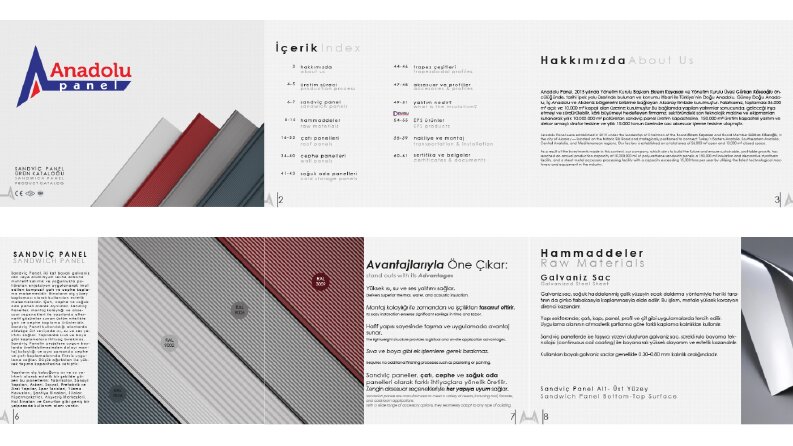 Anadolu Panel Katalog Tasarımı