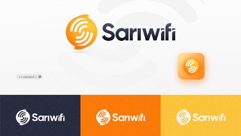 SARI WİFİ LOGO TASARIMI