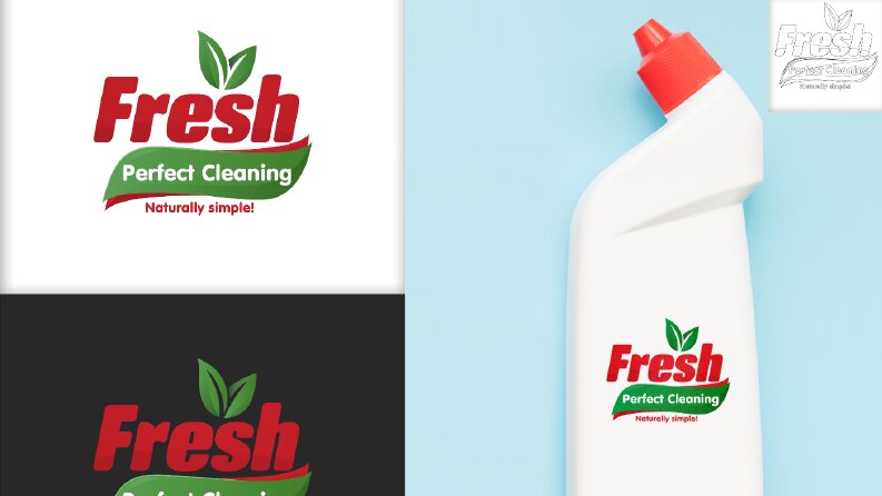 Fresh deterjan konsept logo tasarımı