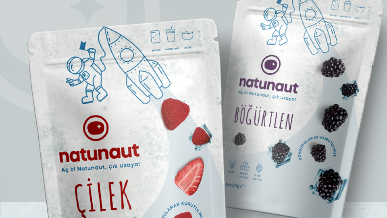 Natunaut – Freeze Dried Meyve Ambalaj Tasarımı