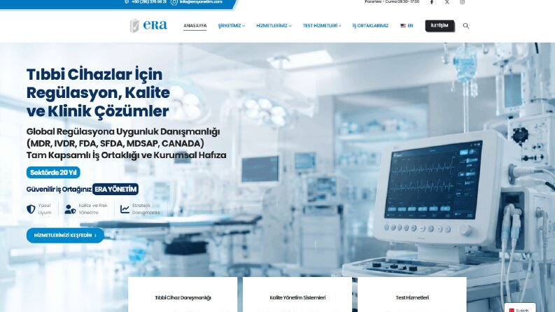 ERA Yönetim web sitesi