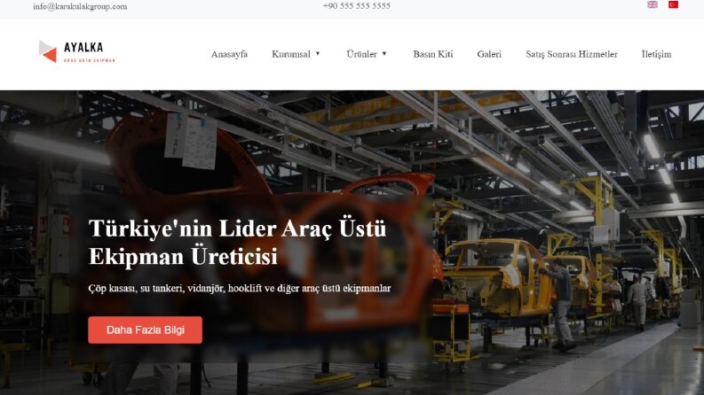 Karakulak Groub'a yaptığım website
