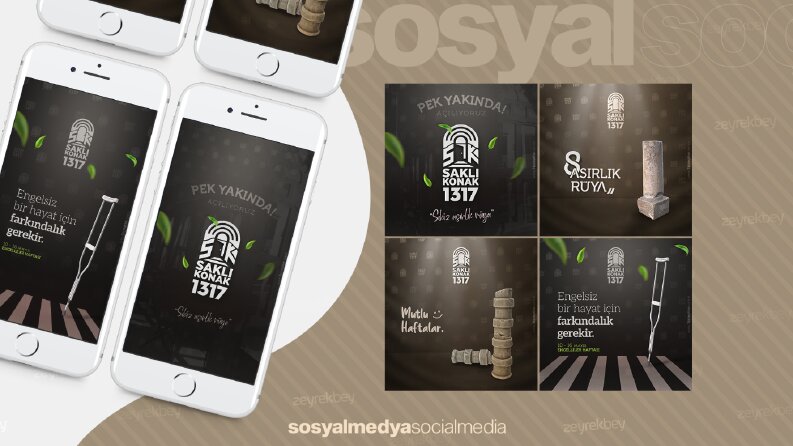Saklı Konak 1317 Sosyal Medya Post Çalışmaları