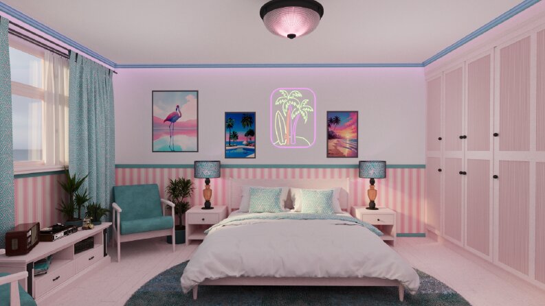 VICE CITY KONSEPT YATAK ODASI