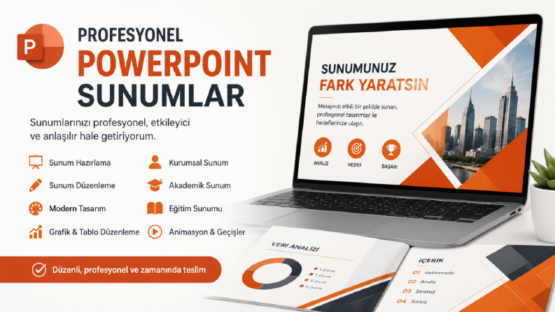 Profesyonel PowerPoint Sunum Hazırlama ve Düzenleme