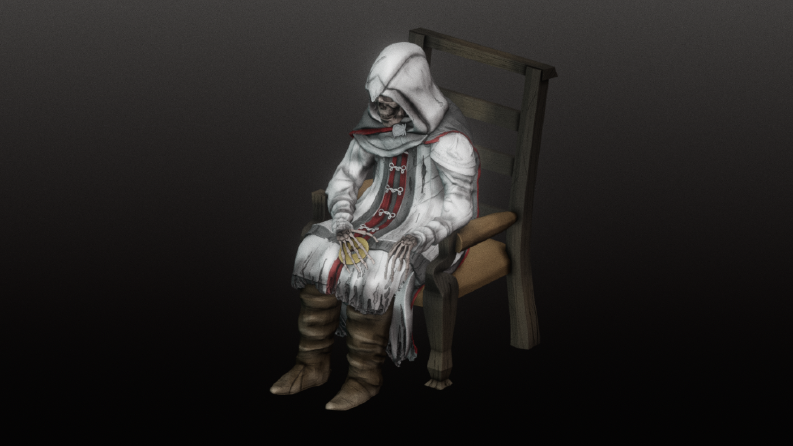 AC Revelations: Altaïr'in Mezar Sahnesi 3D Modeli