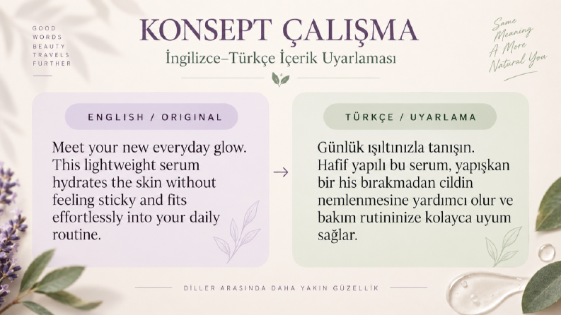 Konsept İngilizce–Türkçe İçerik Uyarlaması