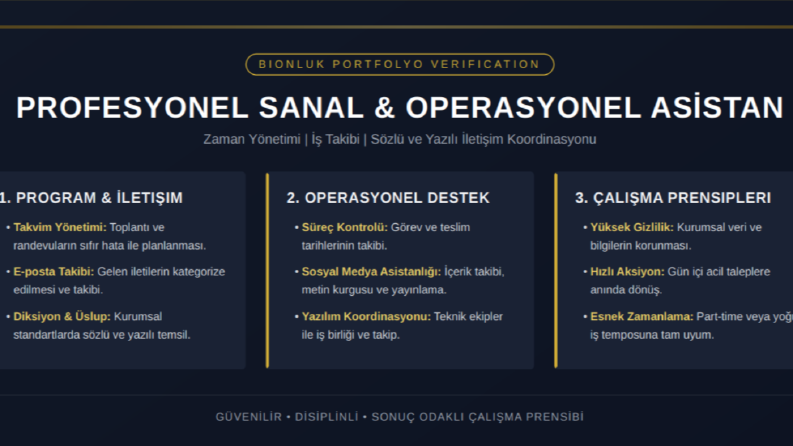 ProfesyonaI Sanal ve Operasyonel Asistan