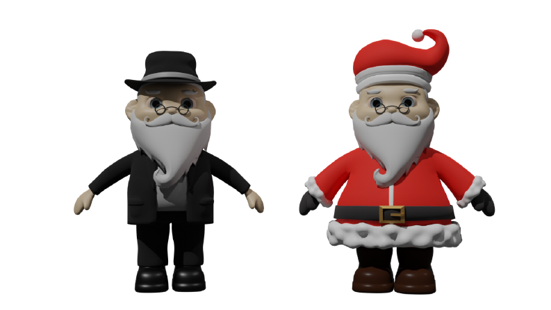 Noel Baba - 3D Karakter Tasarımı