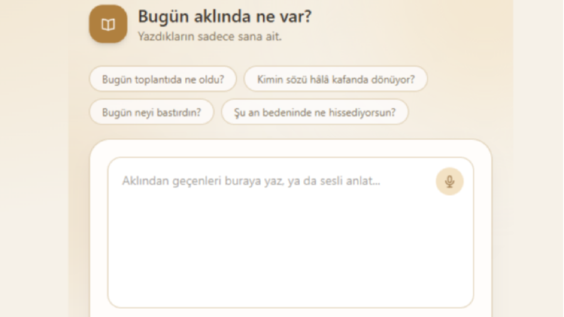 Zihnindekileri düzenle, kendini daha iyi tanı.