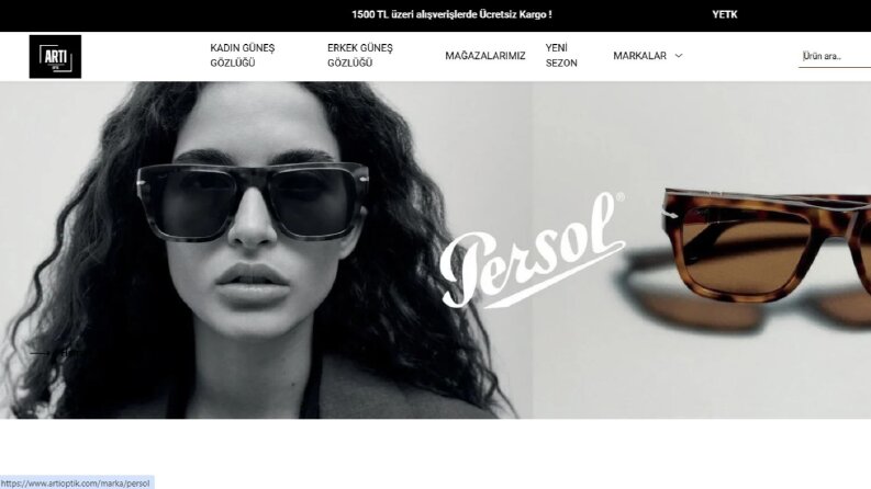 artioptik.com Web Sitesi Tasarımı / ideasoft