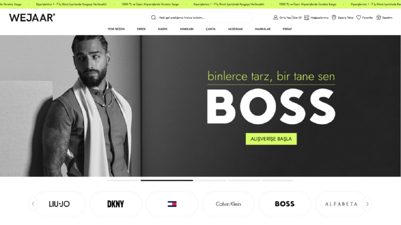 wejaar.com.tr - Ön Yüz Geliştirmesi