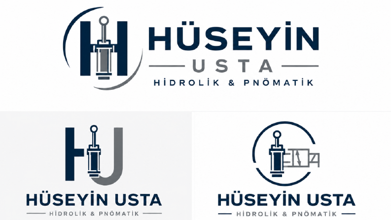 Hidrolik & Pnömatik Sektörü İçin Modern ve Şık Logo Tasarımı
