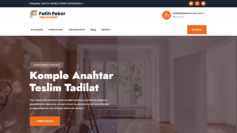 FATİH PEKER İNŞAAT - www.fatihpekerinsaat.com.tr