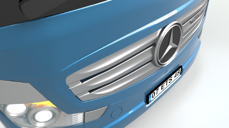 Mercedes Travego Otobüs modellemesi