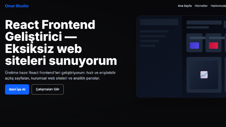 Modern ve Responsive Landing Sayfası Tasarımı