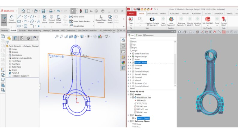 Tersine mühendislik ve hassas CAD modelleri 