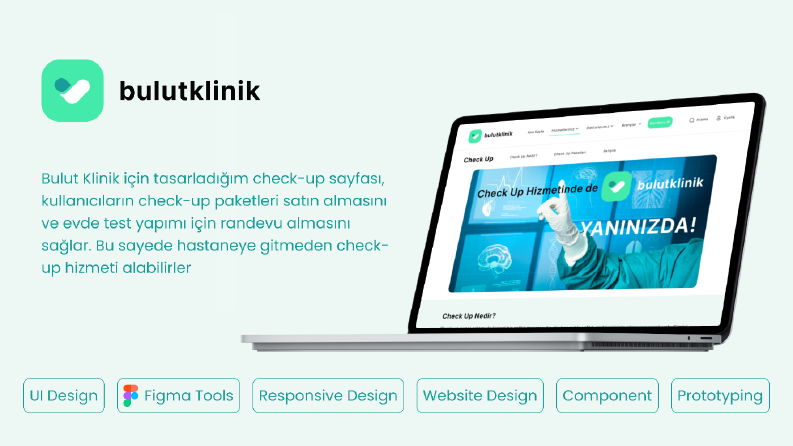 Bulut Klinik Sağlık Websitesi/Check-up Sayfa Tasarımı