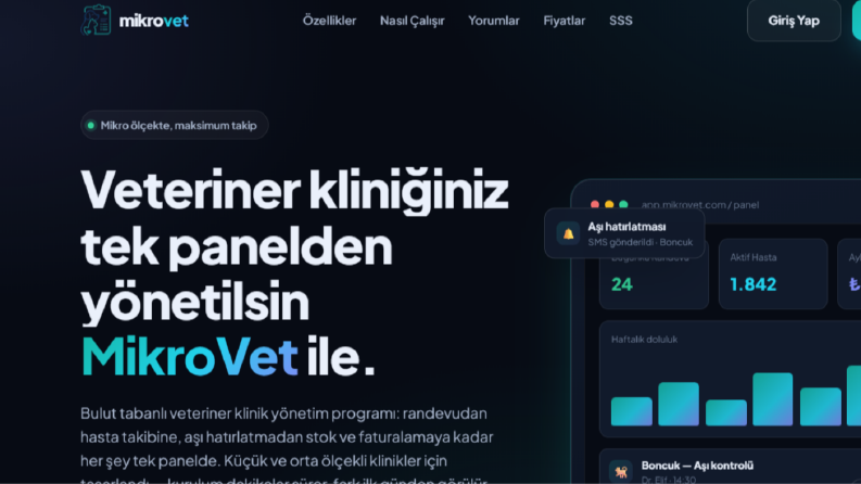 MikroVet Web Tasarımı 