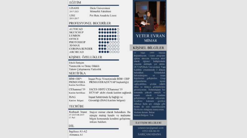 CV TASARIMI