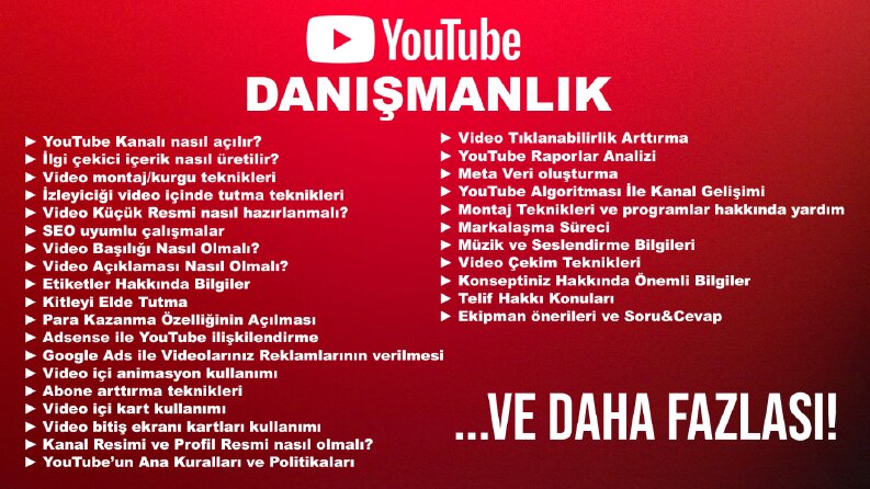 Youtube Danışmanlık İçeriği