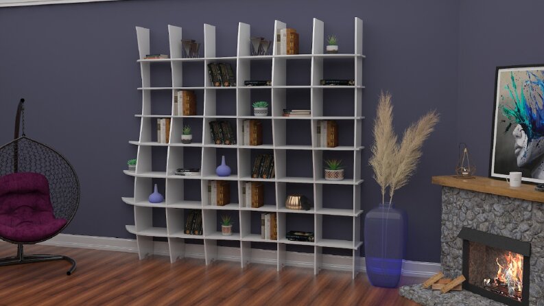KİTAPLIK MODELİ 3D