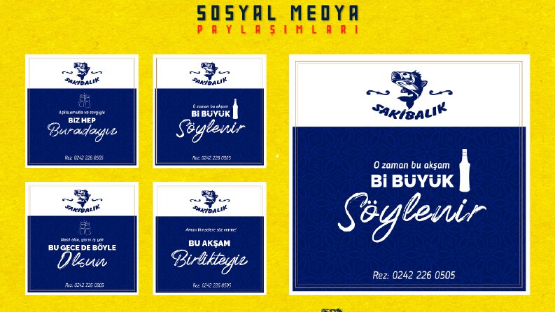 Saki Balık - Sosyal Medya Görselleri