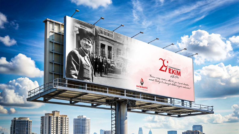 29 Ekim Cumhuriyet Bayramı Bilboard Tasarımı