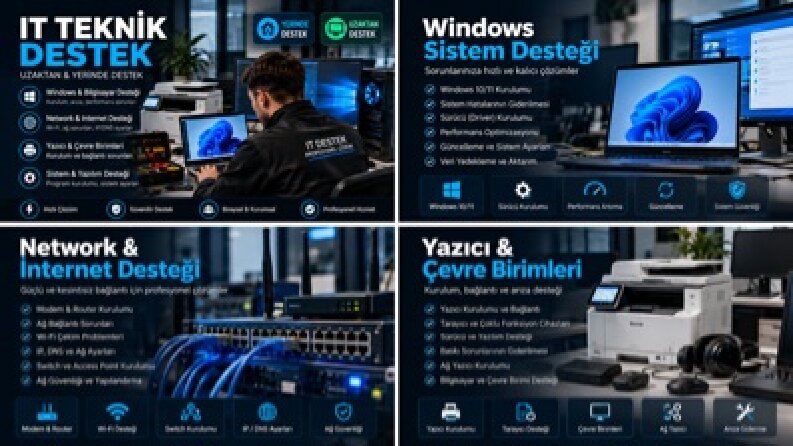 Kurumsal IT Teknik Destek ve Sistem Yönetimi