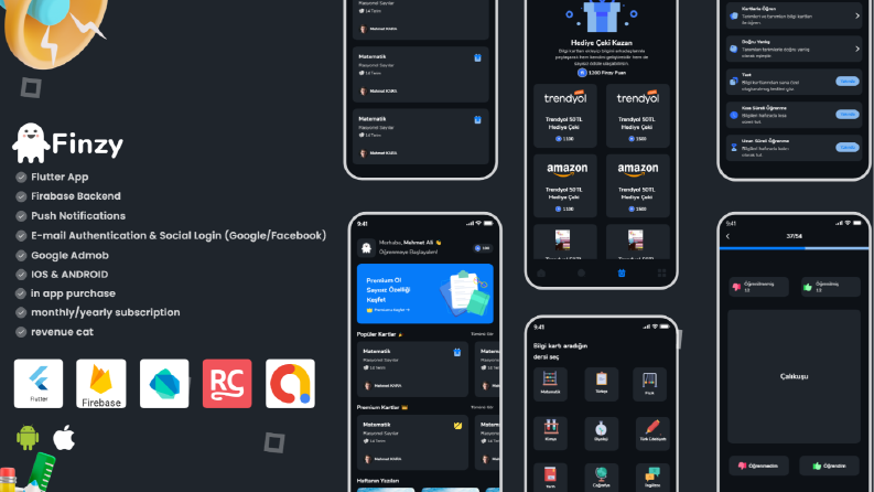 Finzy - YKS Bilgi Kartları App