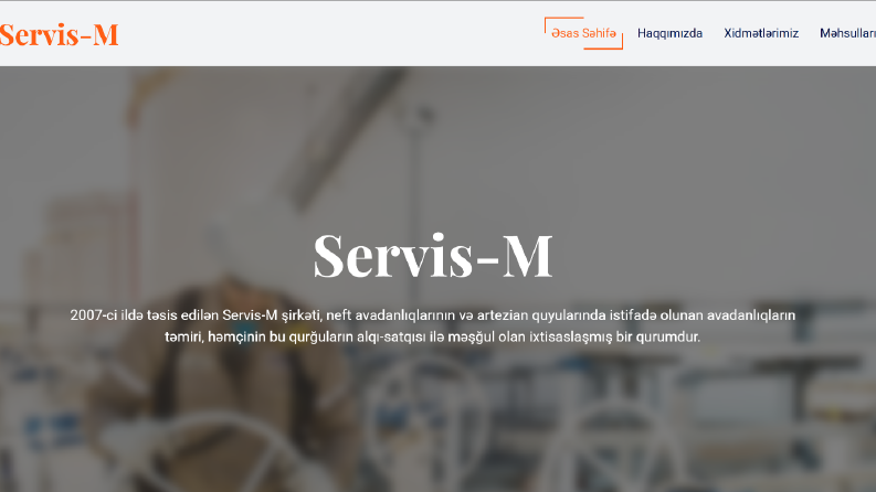 Servis-M – Kurumsal Tanıtım Sitesi