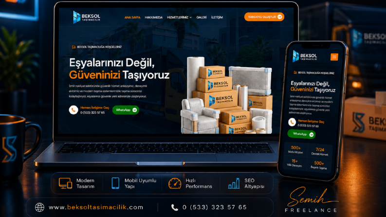 Beksol Taşımacılık – Modern Kurumsal Web Tasarımı