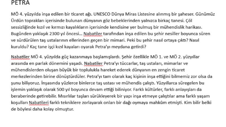 Mimari Yapılar [Petra]