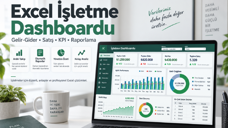Excel İşletme Dashboardu