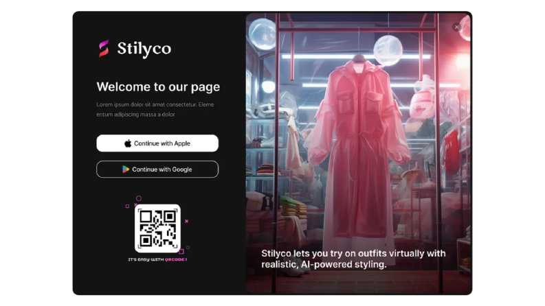 Login Page - Landing Page
