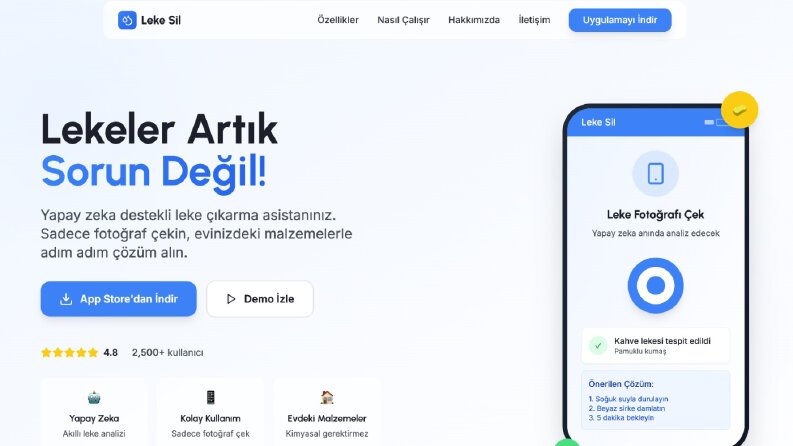 Leke Sil – Yapay Zeka Destekli Mobil Temizlik Asistanı