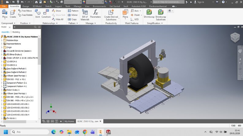 5 Eksen CNC Lastik Makinesi