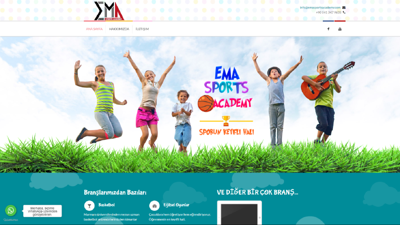 Spor Klübü için web sitesi tasarımı