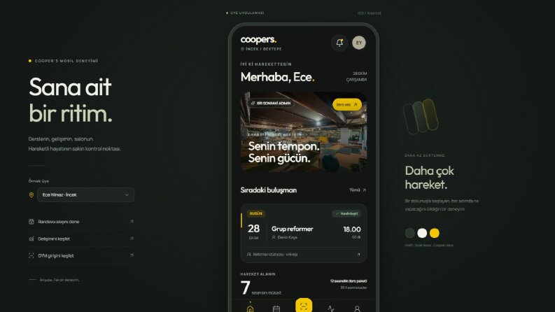 Coopers – Mobil Web ve Spor Salonu Uygulaması (Demo)