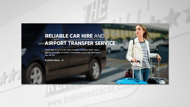 British Rent A Car - Web Slider Tasarımı 