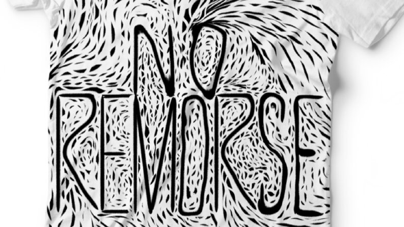 'No Remorse' T-Shirt Baskı Tasarımı