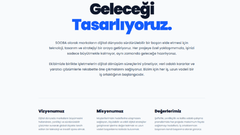 SoobaTech - Resmi Ajans Web Sitemiz & Portfolyo