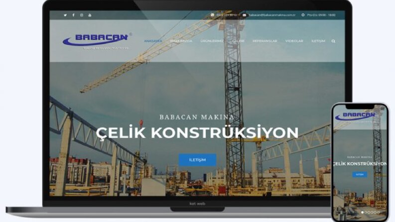 Babacan makina kurumsal web sitesi