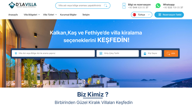 D'avilla Tatil Otel Kiralama Web Sitesi 