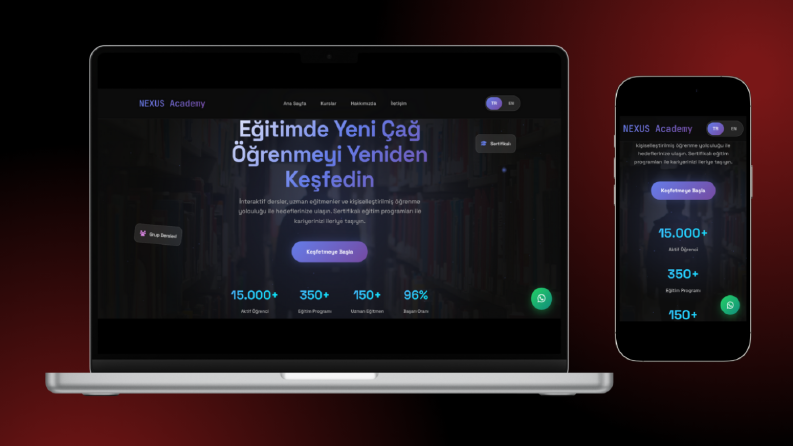 Konsept eğitim kurumu sitesi