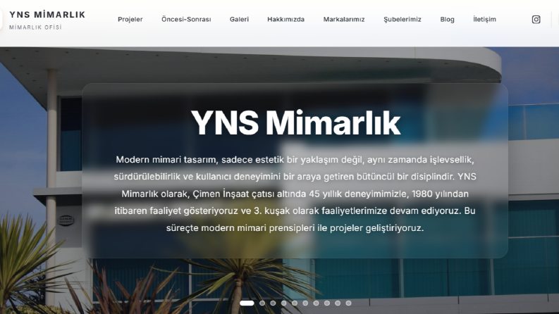 YNS Mimarlık Web Sitesi