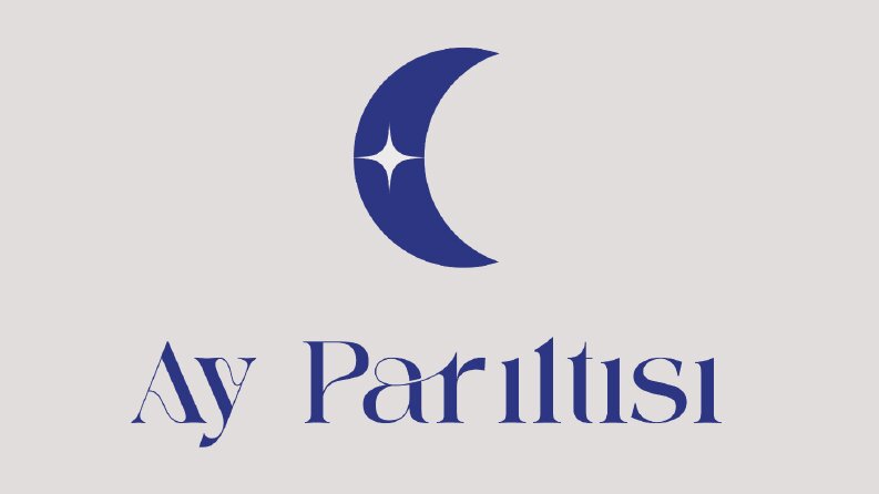 Ay parıltısı logo tasarımım