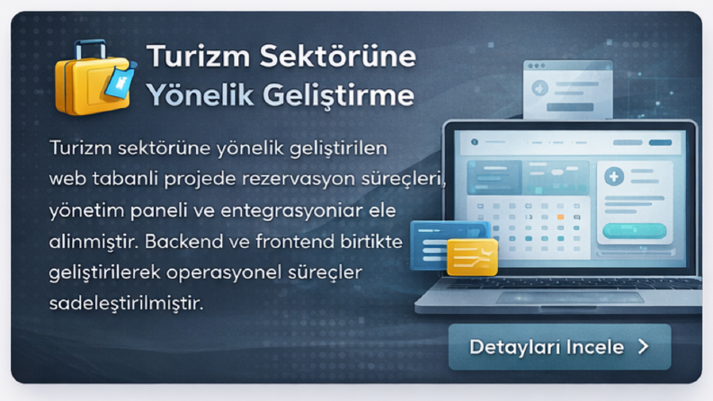 Turizm Sektörüne Yönelik Web Uygulaması