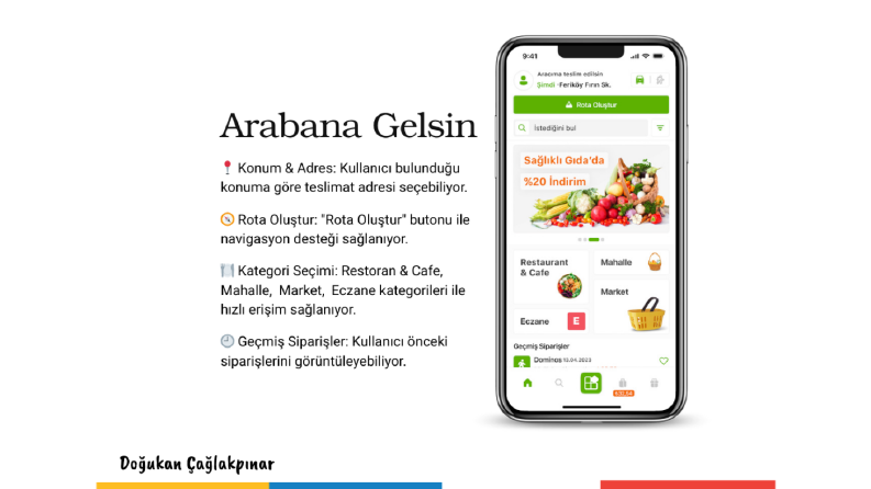 Arabana Gelsin – Lokasyon Tabanlı Teslimat Uygulaması